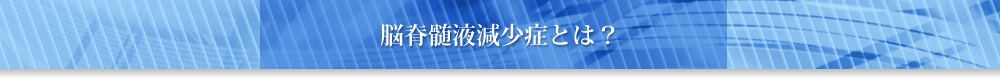 脳脊髄液減少症とは?